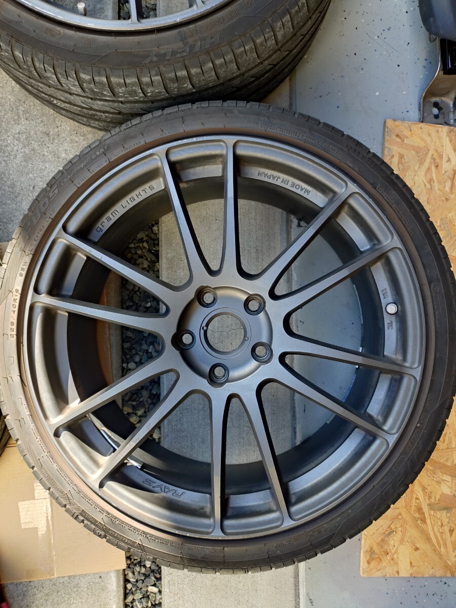 JDM RAYS gram LIGHTS 57Xtreme MF 19x8.5J +45 5-hole PCD114.3 Tire Wheel (No Tires) - Image 3