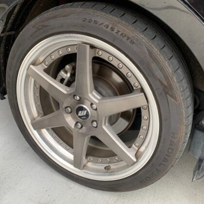 JDM WORK ZEAST ST1 19-inch tire and wheel set. (No Tires)