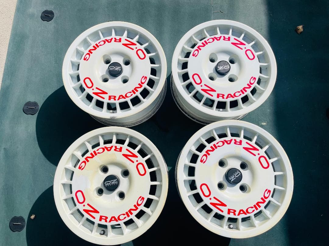 JDM Rare OZ Rally Racing 15114.3 4-hole 4-Wheel Set (No Tires)