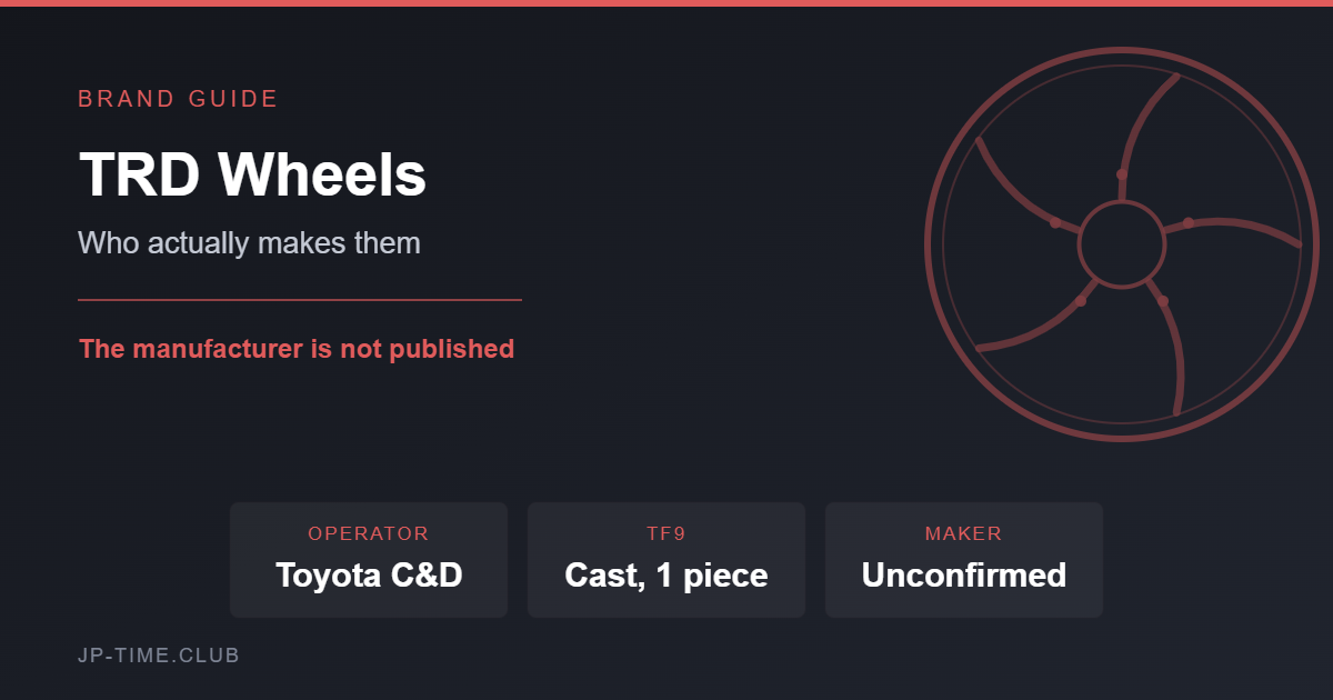 TRD wheels brand card