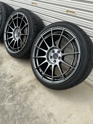 JDM Enkei 18-inch NT03RR PCD100 9J +40 4-Wheel Set Used for 1 month Hyper Si (No Tires) - Image 2
