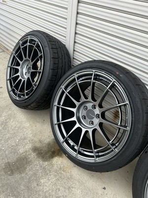 JDM Enkei 18-inch NT03RR PCD100 9J +40 4-Wheel Set Used for 1 month Hyper Si (No Tires) - Image 3