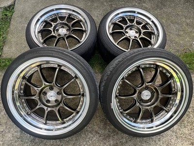 JDM SSR Professor SP5 9j+31 9.5j+43 PCD100 Bonus included Bronze Profe (No Tires)
