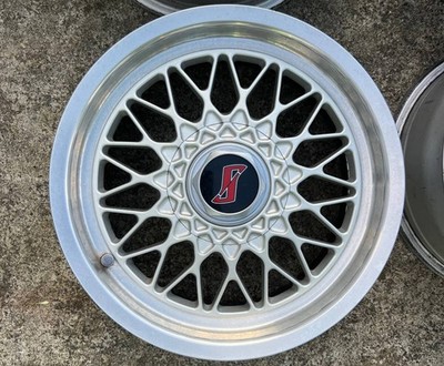 JDM Rare discontinued R31 Skyline genuine option BBS RG028 15x6.5J+25 P (No Tires) - Image 2