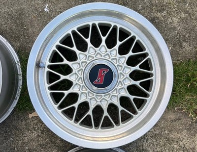 JDM Rare discontinued R31 Skyline genuine option BBS RG028 15x6.5J+25 P (No Tires) - Image 4