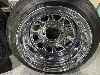 JDM Deep rim Daytona chrome wheels 154-Wheel Set 6 holes PCD 139.7 10J f (No Tires) - Image 7