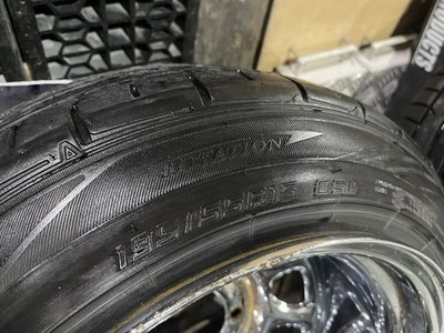 JDM Deep rim Daytona chrome wheels 154-Wheel Set 6 holes PCD 139.7 10J f (No Tires) - Image 9