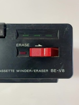 SONY BE-V8 Video 8 Cassette Winder Eraser FOR PARTS JUNK Missing Battery Cover - Image 5