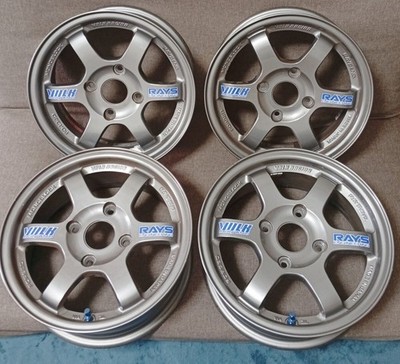 JDM Tin Cappuccino Wheels forging Rays TE37 14in 6J +45 PCD114.3-4H Ra (No Tires) - Image 3