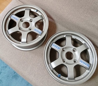 JDM Tin Cappuccino Wheels forging Rays TE37 14in 6J +45 PCD114.3-4H Ra (No Tires) - Image 4