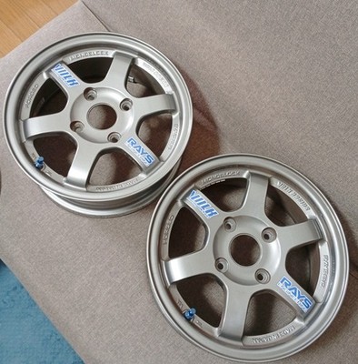 JDM Tin Cappuccino Wheels forging Rays TE37 14in 6J +45 PCD114.3-4H Ra (No Tires) - Image 5