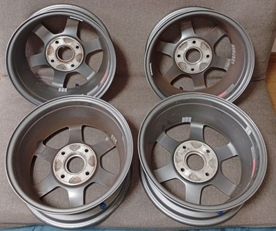 JDM Tin Cappuccino Wheels forging Rays TE37 14in 6J +45 PCD114.3-4H Ra (No Tires) - Image 6