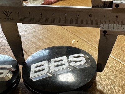 JDM BBS Center Cap 4 Individual Set Black Silver br BBS (No Tires) - Image 7