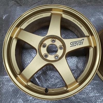 JDM Subaru WRX STi Genuine Option Wheels 2-Wheel Set RAYS RE B51 FORGED MONO (No Tires) - Image 3