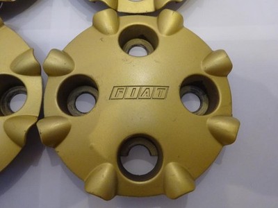 JDM i8 Fiat genuine wheel center cap 4 Individual gold FIAT (No Tires) - Image 2