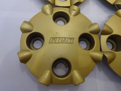 JDM i8 Fiat genuine wheel center cap 4 Individual gold FIAT (No Tires) - Image 3