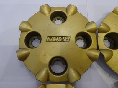 JDM i8 Fiat genuine wheel center cap 4 Individual gold FIAT (No Tires) - Image 4