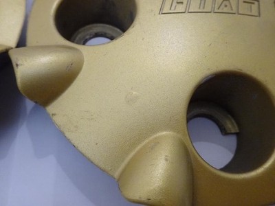 JDM i8 Fiat genuine wheel center cap 4 Individual gold FIAT (No Tires) - Image 6