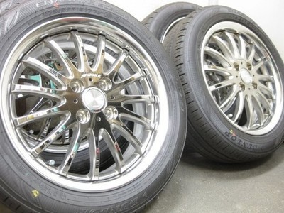 JDM USEDWORK EUROLINE FE 15-inch 5.5J+40 4H PCD100 & DUNLOP 175/55R15 (No Tires)
