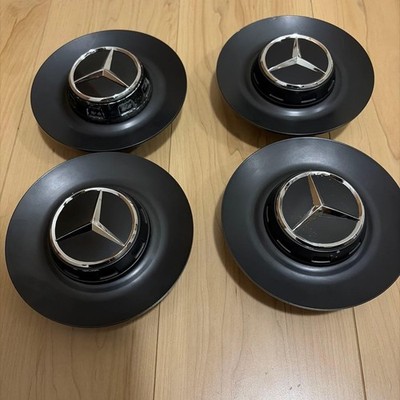 JDM Genuine Mercedes-Benz AMG Wheel Center Caps Set of 4 Individual (No Tires) - Image 2