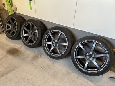 JDM 86/BRZRAYS 57C6 18x8.5J/9.5J 2023 Tires PCD100 5H br RAYS (No Tires)