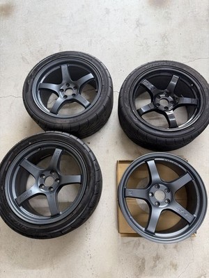 JDM RAYS gramLIGHTS 57CR 17x9J +38 PCD100 5H 4-Wheel Set 86 BRZ 1Pcs with tir (No Tires)