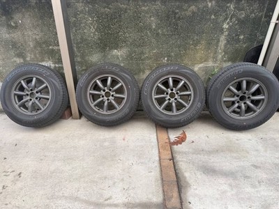 JDM Rare Watanabe Racing F8 Eight-Spoke Wheel and Tire Set 16-inch 5-h (No Tires)