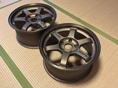 JDM RAYS VOLK RACING TE37 16x8J +38 5-hole 114.3 Bronze Lightweight For (No Tires)