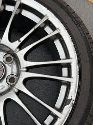 JDM Subaru Impreza GRB WRX STI Genuine Option BBS RV739 forginglightwe (No Tires) - Image 4