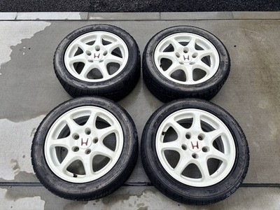 JDM RareEK9 Civic Type R Genuine Wheels ENKEI 15x6J +50 PCD114.3 5H 4Bo (No Tires)