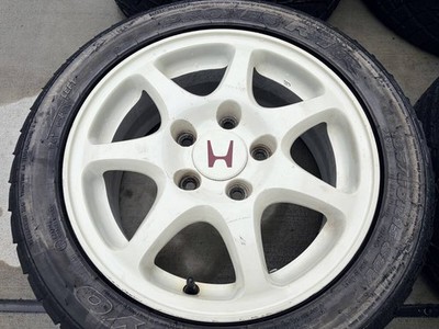 JDM RareEK9 Civic Type R Genuine Wheels ENKEI 15x6J +50 PCD114.3 5H 4Bo (No Tires) - Image 5