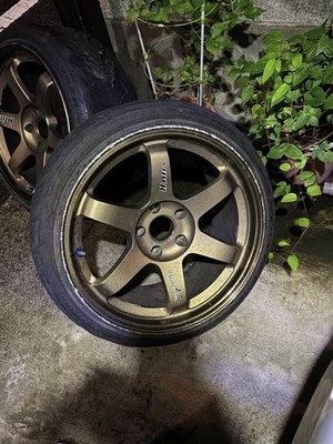 JDM TE37 17inch 9j0 114.35H 2-Wheel Set br RAYS (No Tires)