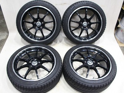 JDM C268 lightweight ENKEI RSM9 18X7.5J+50 PCD112 bridgestone BLIZZAK (No Tires)