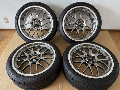 JDM BBS 19-inch forging wheels and tires 4-piece set with accessories. (No Tires)