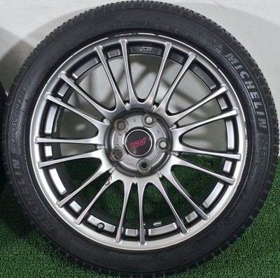 JDM Forging SUBARU WRX STI Genuine Option BBS RV739 18x8.5J +55 PCD114. (No Tires) - Image 2