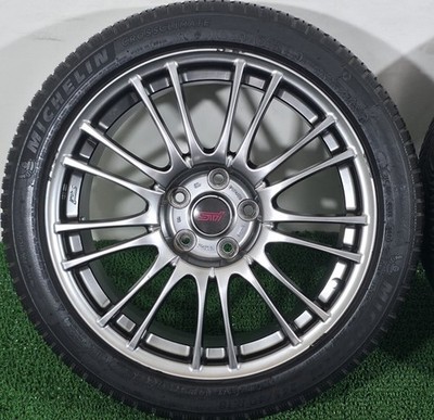 JDM Forging SUBARU WRX STI Genuine Option BBS RV739 18x8.5J +55 PCD114. (No Tires) - Image 3