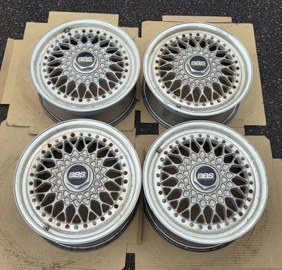 JDM Flat back surface. BBS RS137 16x7J +45 PCD 114.3 5H Wheel 4-Wheel Set br (No Tires)