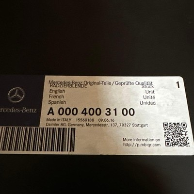JDM Mercedes-AMG Genuine AFFALTERBACH Wheel Caps Set of 4 Individual (No Tires) - Image 3