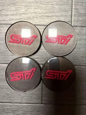 JDM Subaru STI wheel center caps for Impreza WRX Legacy and BRZ. (No Tires)