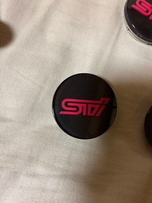 JDM Subaru STI wheel center caps for Impreza WRX Legacy and BRZ. (No Tires) - Image 5