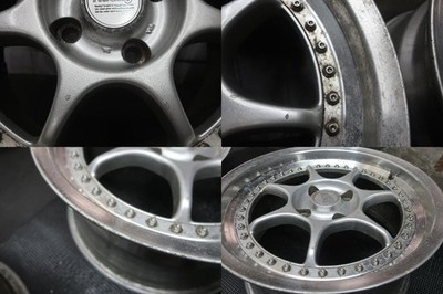 JDM Rare Enkei Racing S 17x8J +32 PCD114.3 4-hole wheels (No Tires) - Image 8