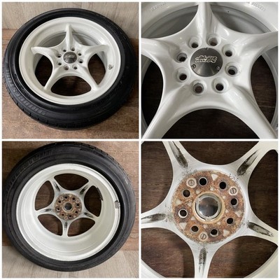 JDM Nothing Limited MUGEN RNR whitecolor aluminum wheels with 15-inch (No Tires) - Image 2