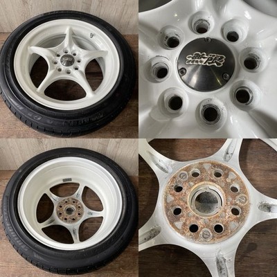 JDM Nothing Limited MUGEN RNR whitecolor aluminum wheels with 15-inch (No Tires) - Image 8