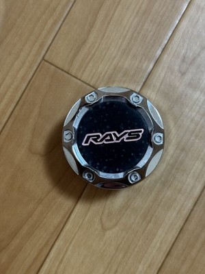 JDM RAYS Rays Center Cap 4 Individual Set Carbon Fiber Look br RAYS (No Tires) - Image 2