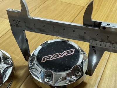 JDM RAYS Rays Center Cap 4 Individual Set Carbon Fiber Look br RAYS (No Tires) - Image 9