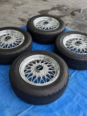 JDM RX-7/FC3S Genuine BBS Mesh Wheels 15-inch 4-Wheel Set with Tires D (No Tires)