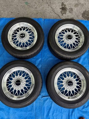 JDM RX-7/FC3S Genuine BBS Mesh Wheels 15-inch 4-Wheel Set with Tires D (No Tires) - Image 2