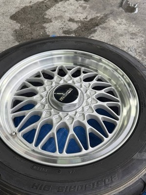 JDM RX-7/FC3S Genuine BBS Mesh Wheels 15-inch 4-Wheel Set with Tires D (No Tires) - Image 4