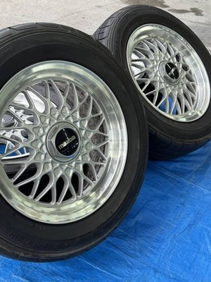 JDM RX-7/FC3S Genuine BBS Mesh Wheels 15-inch 4-Wheel Set with Tires D (No Tires) - Image 6