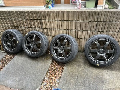 JDM Pick-up only: TE37 17-inch wheels 100-5H br RAYS (No Tires)